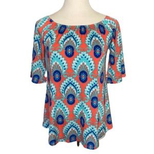 The Fashion Bae Women’s Multicolored Short Sleeve Top Size L